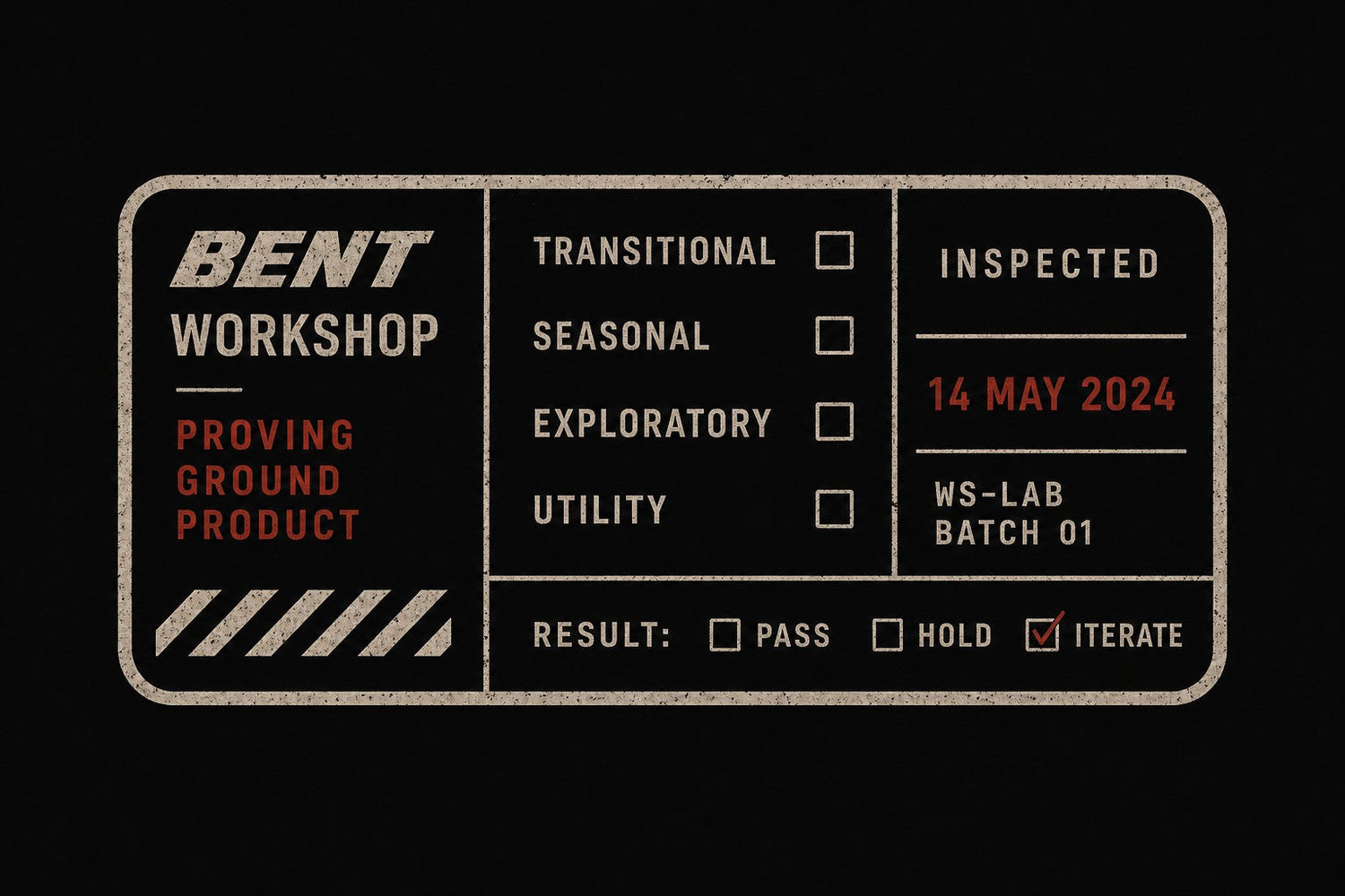 BENT Workshop stamp logo